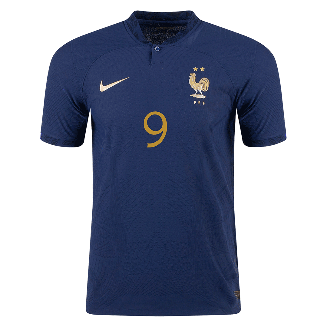 Authentic GIROUD #9 France Home Soccer Jersey 2022 - soccerdeal