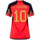 Women's E. HAZARD #10 Belgium Home Soccer Jersey 2022 - soccerdealshop