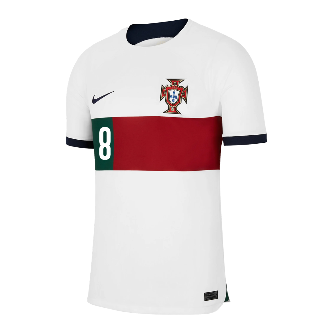 B.FERNANDES #8 Portugal Away Soccer Jersey 2022 - soccerdeal