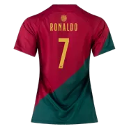 Women's RONALDO #7 Portugal Home Soccer Jersey 2022 - soccerdealshop