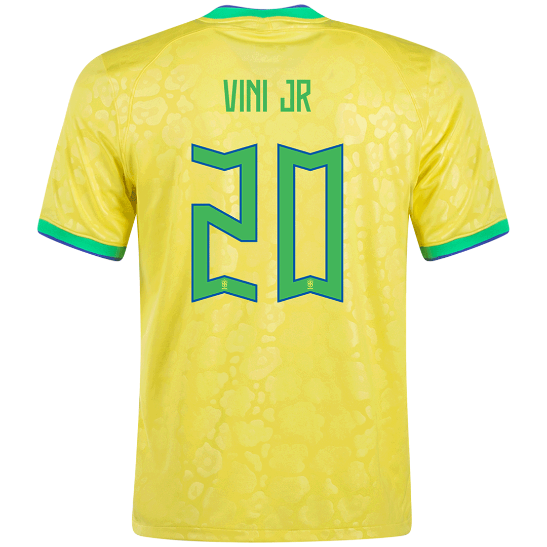 VINI JR #20 Brazil Home Soccer Jersey 2022 - soccerdeal