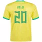VINI JR #20 Brazil Home Soccer Jersey 2022 - soccerdealshop