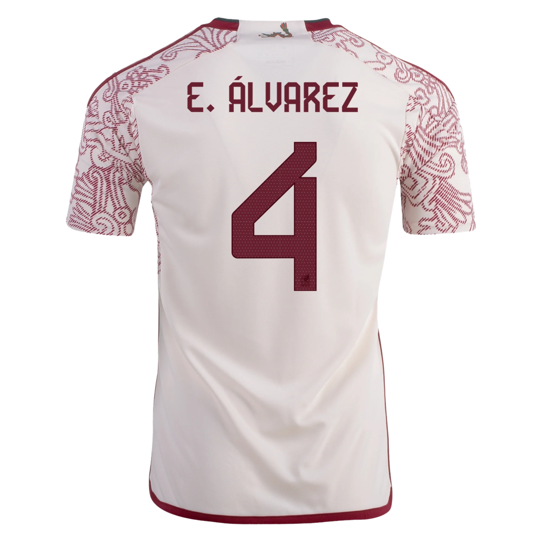 E.ÁLVAREZ #4 Mexico Away Soccer Jersey 2022 - soccerdeal