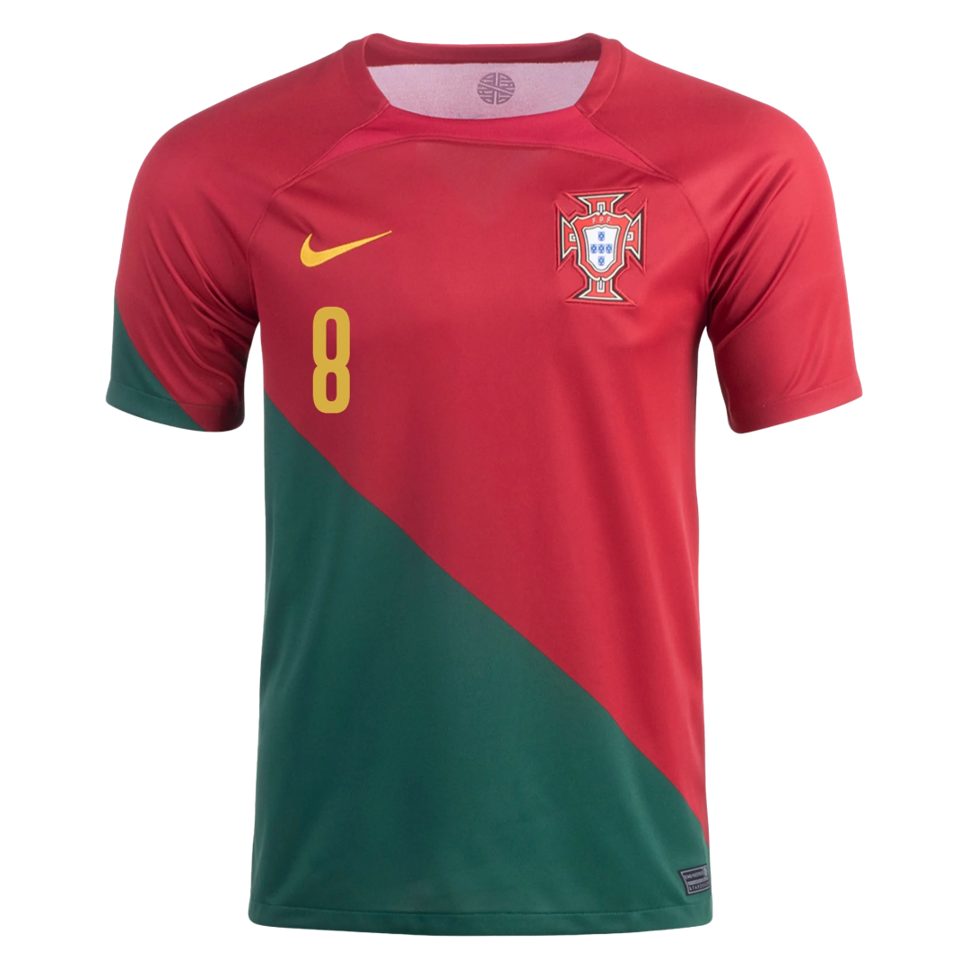 B.FERNANDES #8 Portugal Home Soccer Jersey 2022 - soccerdeal