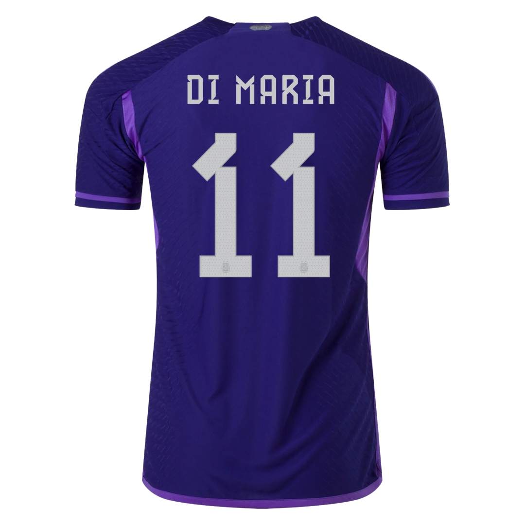 Authentic DI MARIA #11 Argentina Away Soccer Jersey 2022 - soccerdeal