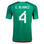Authentic E.ÁLVAREZ #4 Mexico Home Soccer Jersey 2022 - soccerdealshop