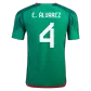 Authentic E.ÁLVAREZ #4 Mexico Home Soccer Jersey 2022 - soccerdealshop