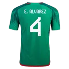 Women's E.ÁLVAREZ #4 Mexico Home Soccer Jersey 2022 - soccerdealshop