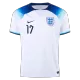 SAKA #17 England Home Soccer Jersey 2022 - soccerdeal