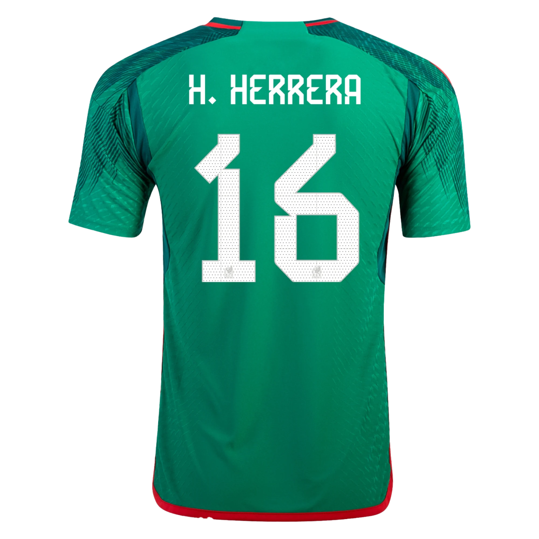 Authentic H.HERRERA #16 Mexico Home Soccer Jersey 2022 - soccerdeal