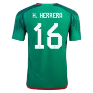 Authentic H.HERRERA #16 Mexico Home Soccer Jersey 2022 - soccerdealshop