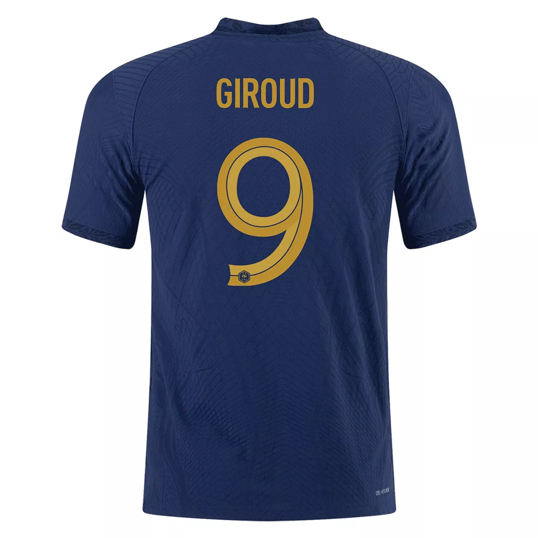 Authentic GIROUD #9 France Home Soccer Jersey 2022