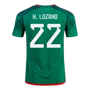 H.LOZANO #22 Mexico Home Soccer Jersey 2022 - soccerdealshop
