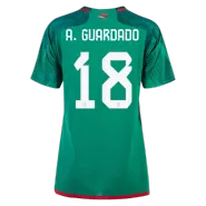 Women's A.GUARDADO #18 Mexico Home Soccer Jersey 2022 - soccerdealshop