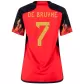 Women's DE BRUYNE #7 Belgium Home Soccer Jersey 2022 - soccerdealshop