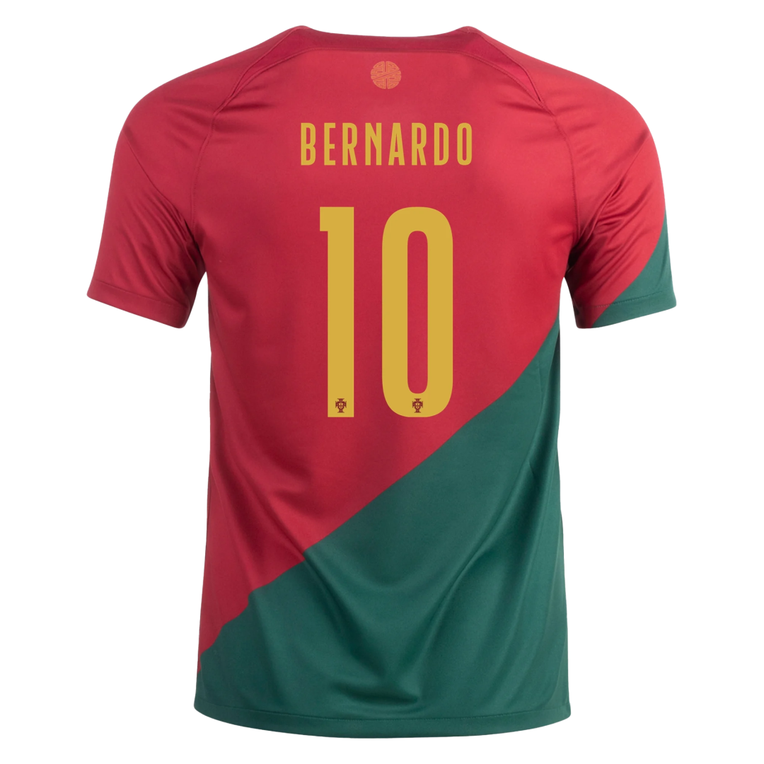BERNARDO #10 Portugal Home Soccer Jersey 2022 - soccerdeal