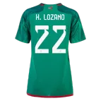 Women's H.LOZANO #22 Mexico Home Soccer Jersey 2022 - soccerdealshop