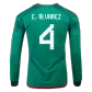 E.ÁLVAREZ #4 Mexico Home Long Sleeve Soccer Jersey 2022 - soccerdealshop