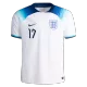 Authentic SAKA #17 England Home Soccer Jersey 2022 - soccerdeal