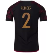 Authentic RÜDIGER #2 Germany Away Soccer Jersey 2022 - soccerdealshop