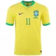 Authentic P.Coutinho #11 Brazil Home Soccer Jersey 2022 - soccerdeal