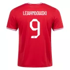 LEWANDOWSKI #9 Poland Away Soccer Jersey 2022 - soccerdealshop