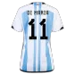 Women's DI MARIA #11 Argentina Home Soccer Jersey 2022 - soccerdealshop