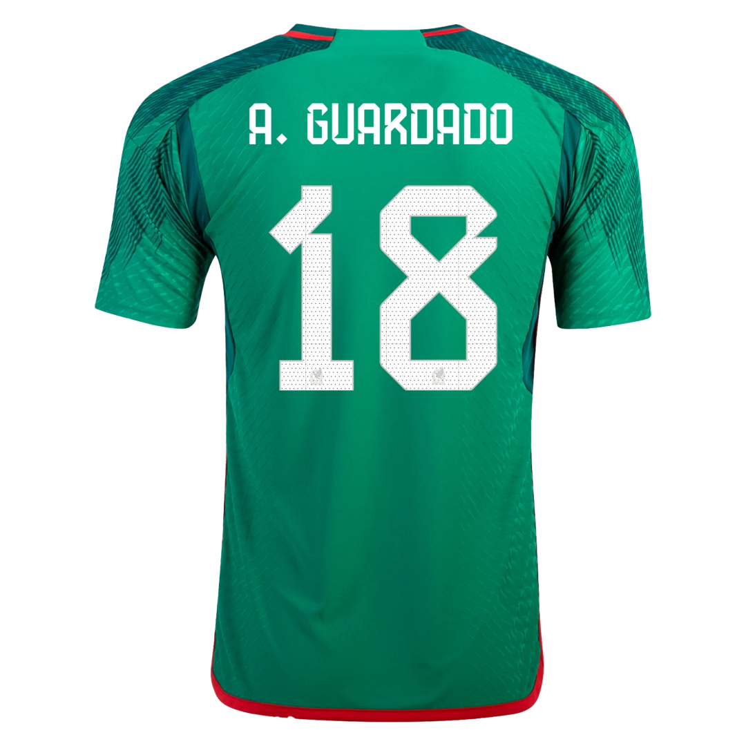 Authentic A.GUARDADO #18 Mexico Home Soccer Jersey 2022 - soccerdeal