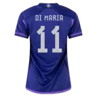 Women's DI MARIA #11 Argentina Away Soccer Jersey 2022 - soccerdealshop