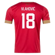 VLAHOVIC #18 Serbia Home Soccer Jersey 2022 - soccerdealshop