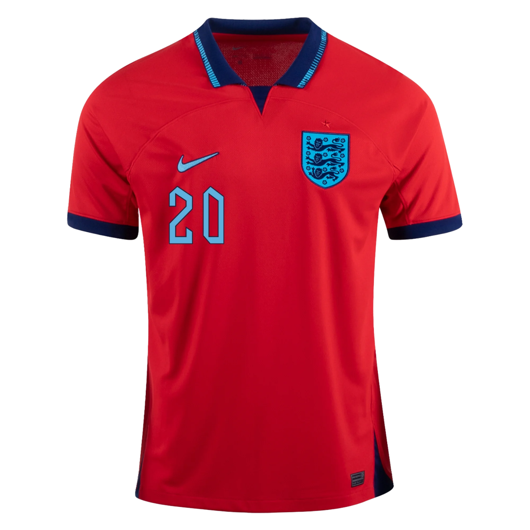 FODEN #20 England Away Soccer Jersey 2022 - soccerdeal