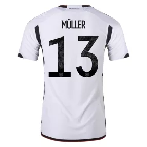 Authentic MÜLLER #13 Germany Home Soccer Jersey 2022 - soccerdeal