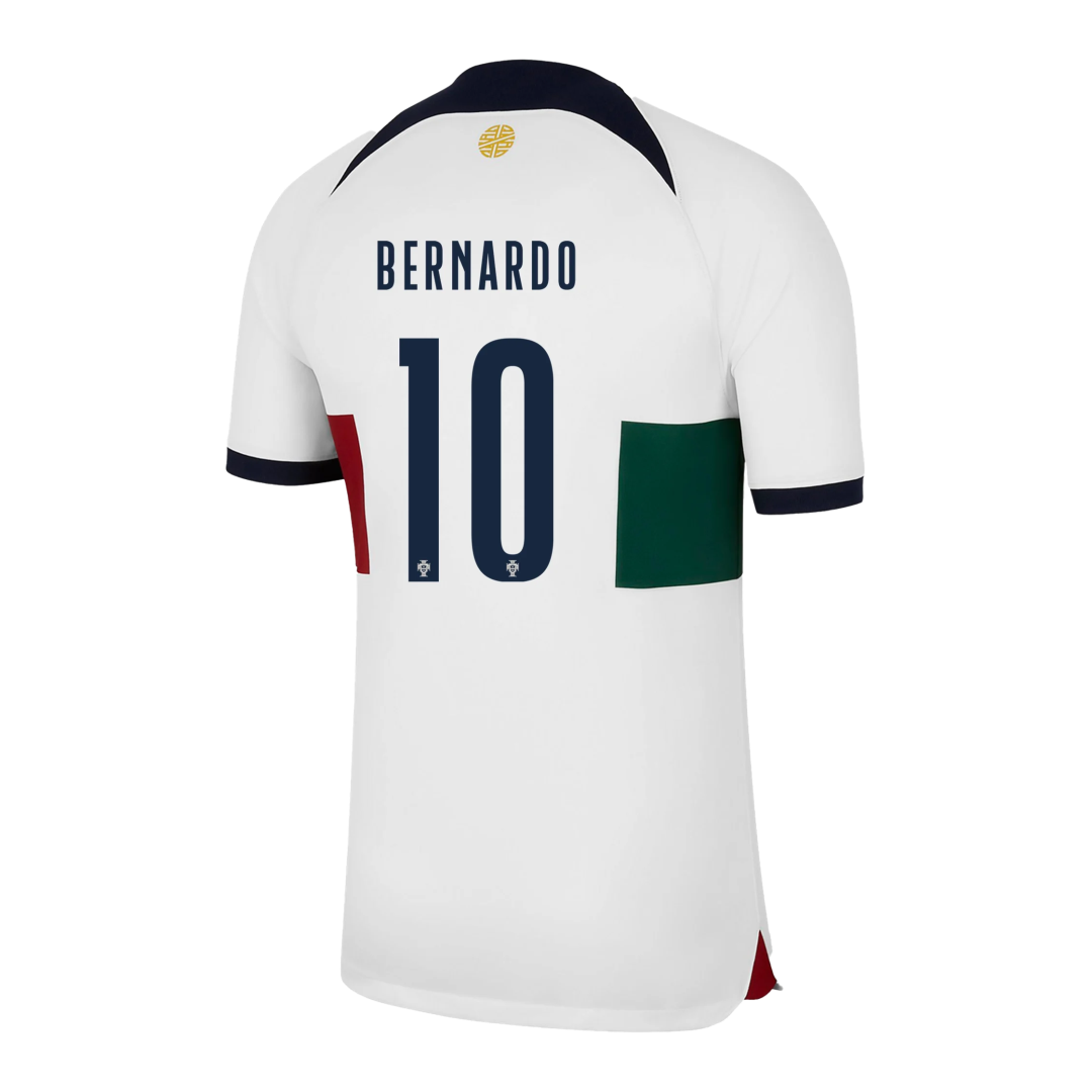 BERNARDO #10 Portugal Away Soccer Jersey 2022 - soccerdeal