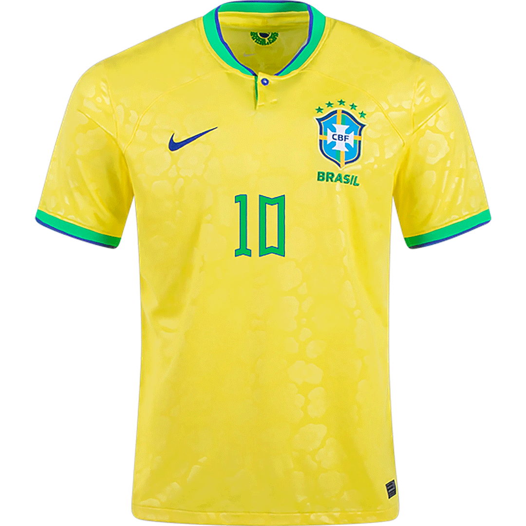 NEYMAR JR #10 Brazil Home Soccer Jersey 2022 - soccerdeal