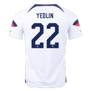 YEDLIN #22 USA Home Soccer Jersey 2022 - soccerdealshop