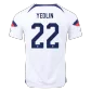 YEDLIN #22 USA Home Soccer Jersey 2022 - soccerdealshop