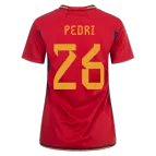 Women's PEDRI #26 Spain Home Soccer Jersey 2022 - soccerdealshop