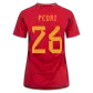 Women's PEDRI #26 Spain Home Soccer Jersey 2022 - soccerdealshop