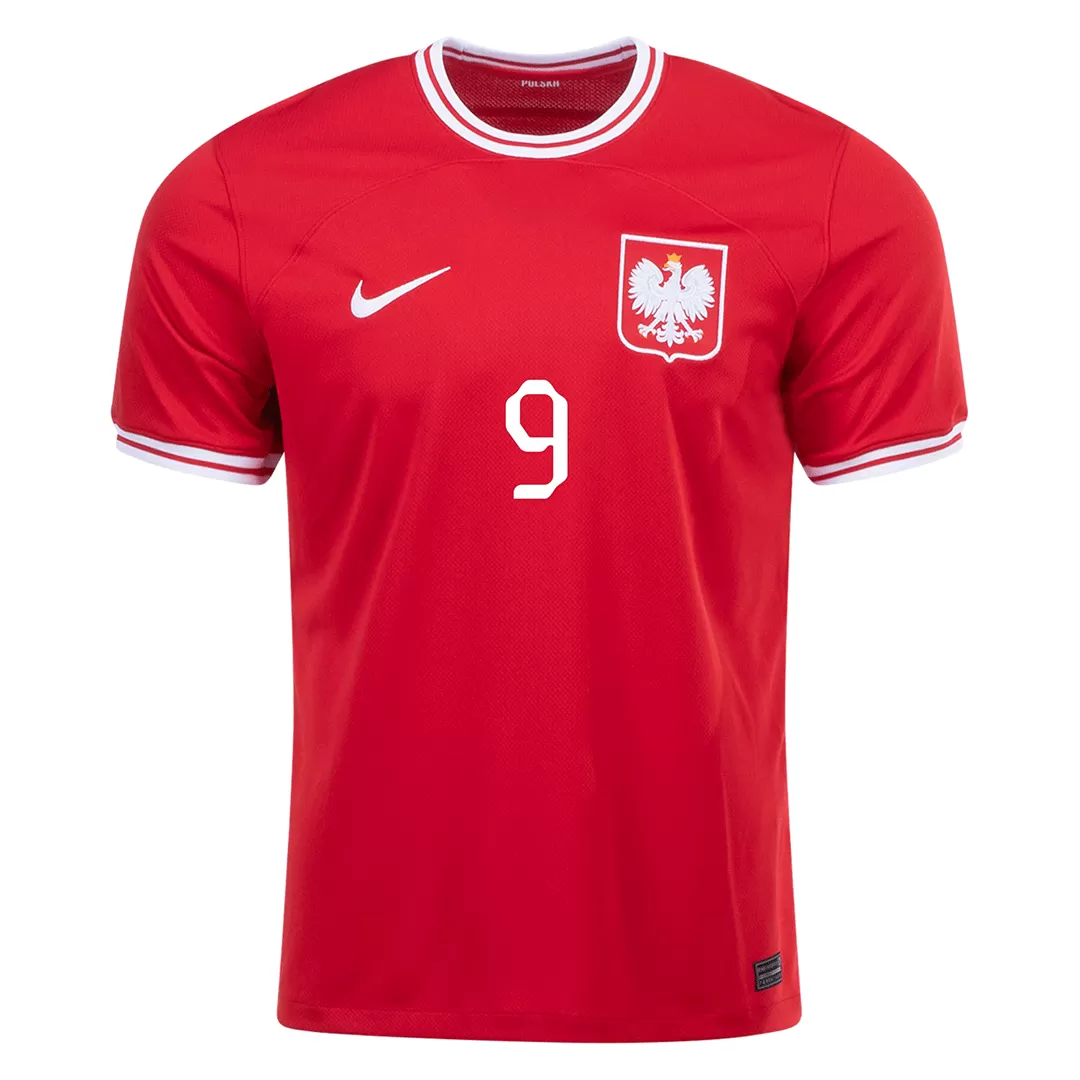 2022 World Cup Poland Soccer Jersey Jersey 9 Lewandowski 