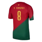 Authentic B.FERNANDES #8 Portugal Home Soccer Jersey 2022 - soccerdealshop