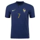 Authentic GRIEZMANN #7 France Home Soccer Jersey 2022 - soccerdeal
