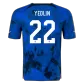 Authentic YEDLIN #22 USA Away Soccer Jersey 2022 - soccerdeal
