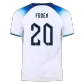 FODEN #20 England Home Soccer Jersey 2022 - soccerdeal