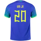 Authentic VINI JR #20 Brazil Away Soccer Jersey 2022 - soccerdealshop