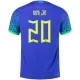 Authentic VINI JR #20 Brazil Away Soccer Jersey 2022 - soccerdeal
