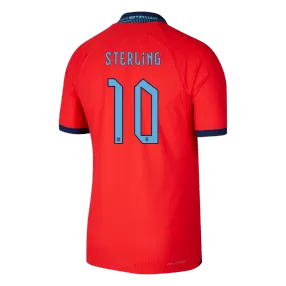 Authentic STERLING #10 England Away Soccer Jersey 2022 - soccerdeal