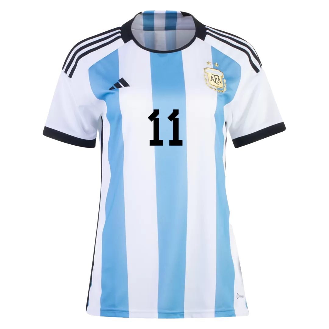 SignMESSI #10 Argentina Jersey 2022 Authentic Home -THREE STARS