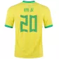 Authentic VINI JR #20 Brazil Home Soccer Jersey 2022 - soccerdealshop