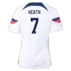 Women's HEATH #7 USA Home Soccer Jersey 2022 - soccerdealshop