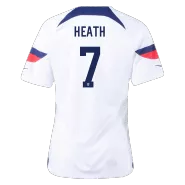 Women's HEATH #7 USA Home Soccer Jersey 2022 - soccerdealshop